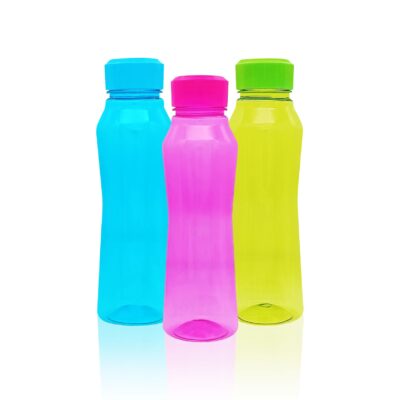Amor Plastic Mattee Bottle 500ml, Set of 3