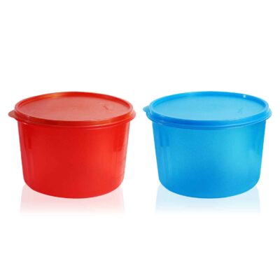 Flourax 5 Litres Plastic Storage Containers with Lid, Set of 2