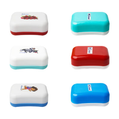 Dia Soap Box Case Holder, Set of 6, Multicolour