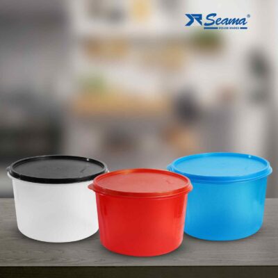 Flourax 5 Litres Plastic Storage Containers with Lid, Set of 2