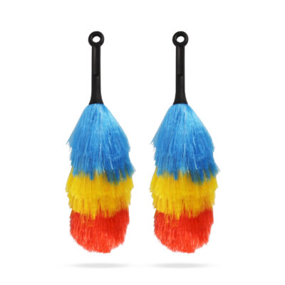 Seama Colorful Feather Duster 7, Set 2, Microfiber Feather Duster