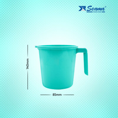 Vikranthi Plastic Bucket and Mug Set, Experience the Stylish Essentials, Aqua Blue Colour